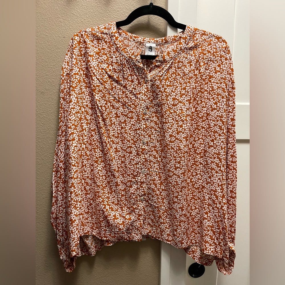 Oversized Floral Blouse
